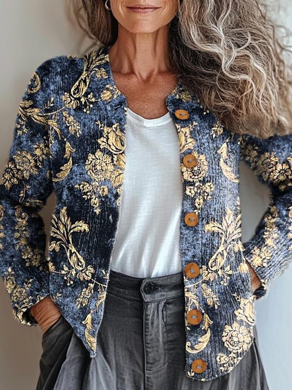 Stilvolle Damenjacke Elegant Muster - IdealeKleiden
