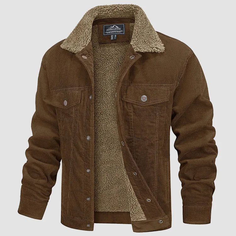 Modische Cordjacke Herren Trend - IdealeKleiden