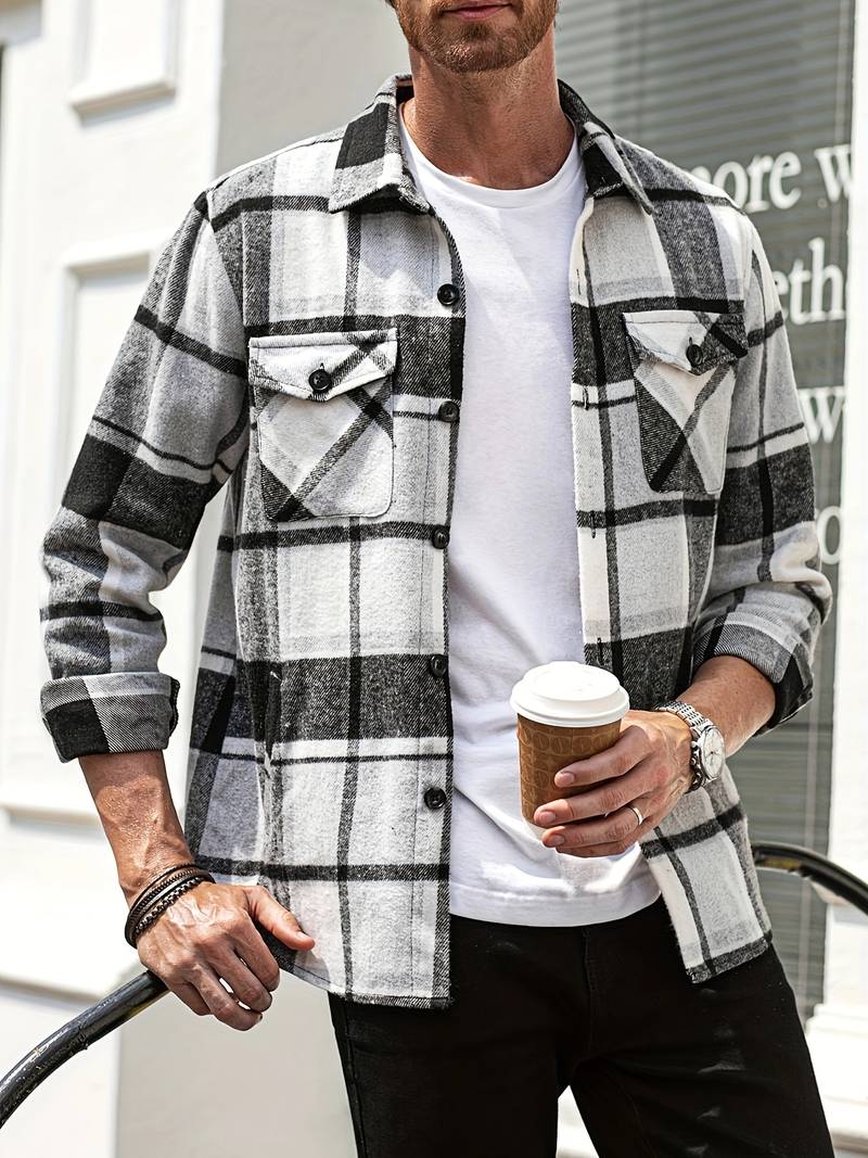 Herrenjacke Karomuster Modern Style