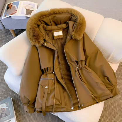 Vegane Winterjacke Damen Warm Isoliert