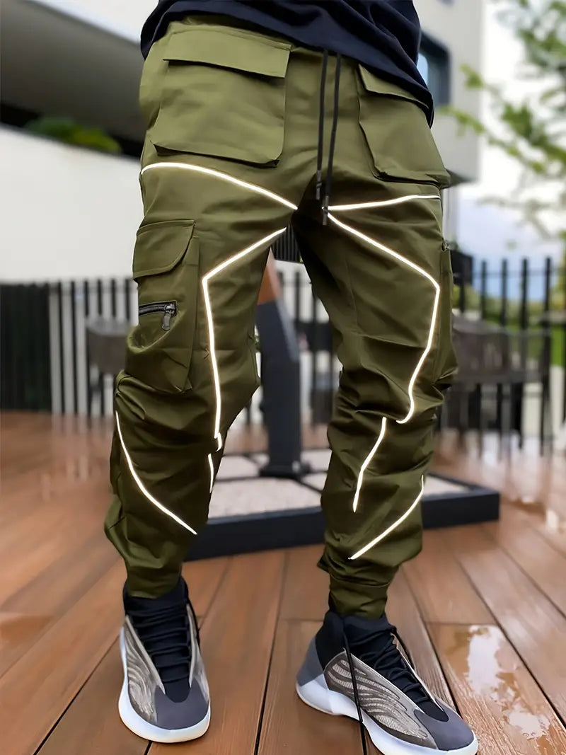 Männer Cargohose Bequem Freizeit
