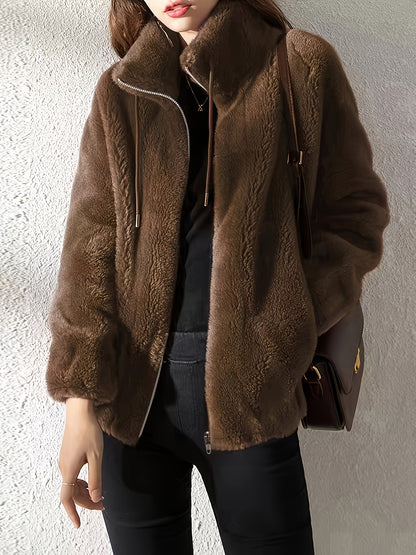 Weiche Fleecejacke Damen Winter
