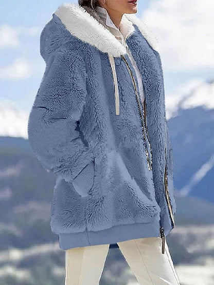 Weiche Winterjacke Plüsch Damenschuhe