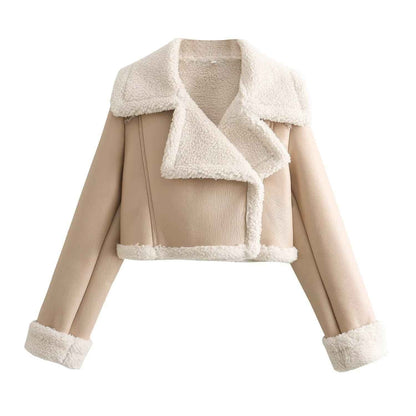 Stylische Damenjacke Warm Teddyfleece