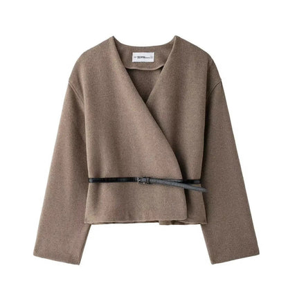 Elegante Damenjacke Modern Wickeln
