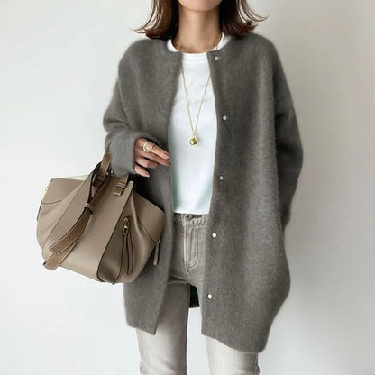 Warme Merinowolle Jacke Damen - IdealeKleiden