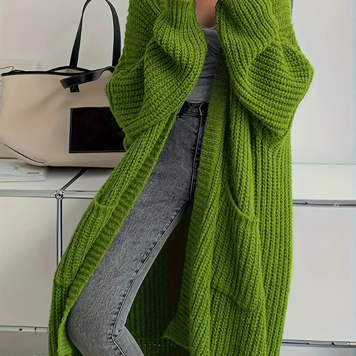 Weicher Strickpullover Damen mit Gürtel