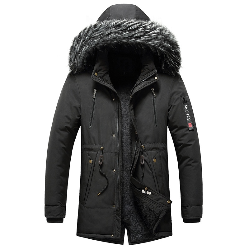 Herren Parka Warm Isoliert