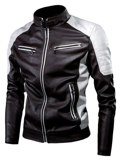 Matthew - Leder-Motorradjacke Elegant