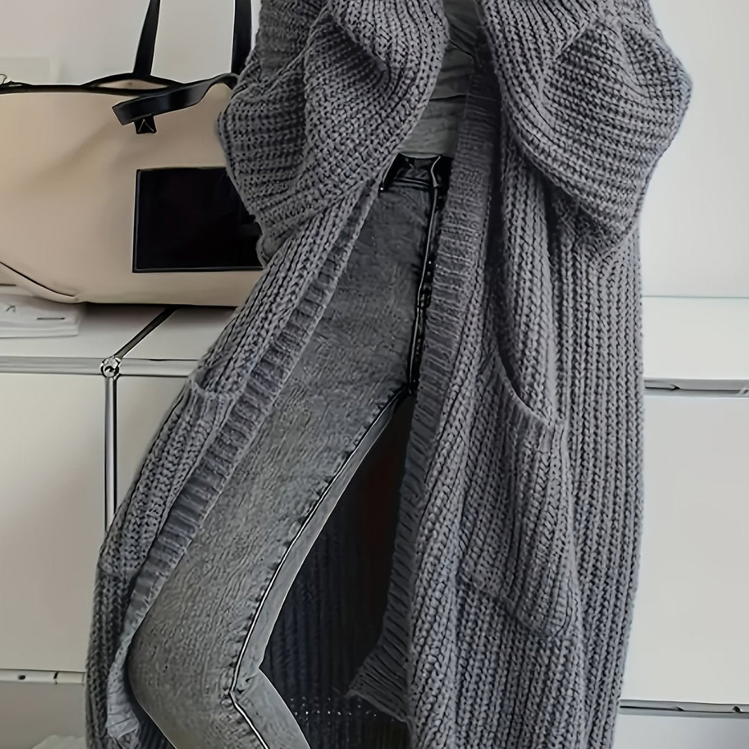 Weicher Strickpullover Damen mit Gürtel