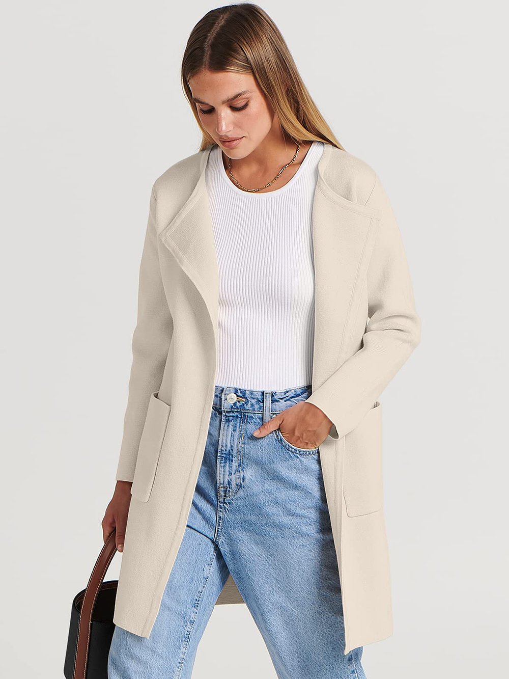 Stilvolle Damenjacke Mit Revers