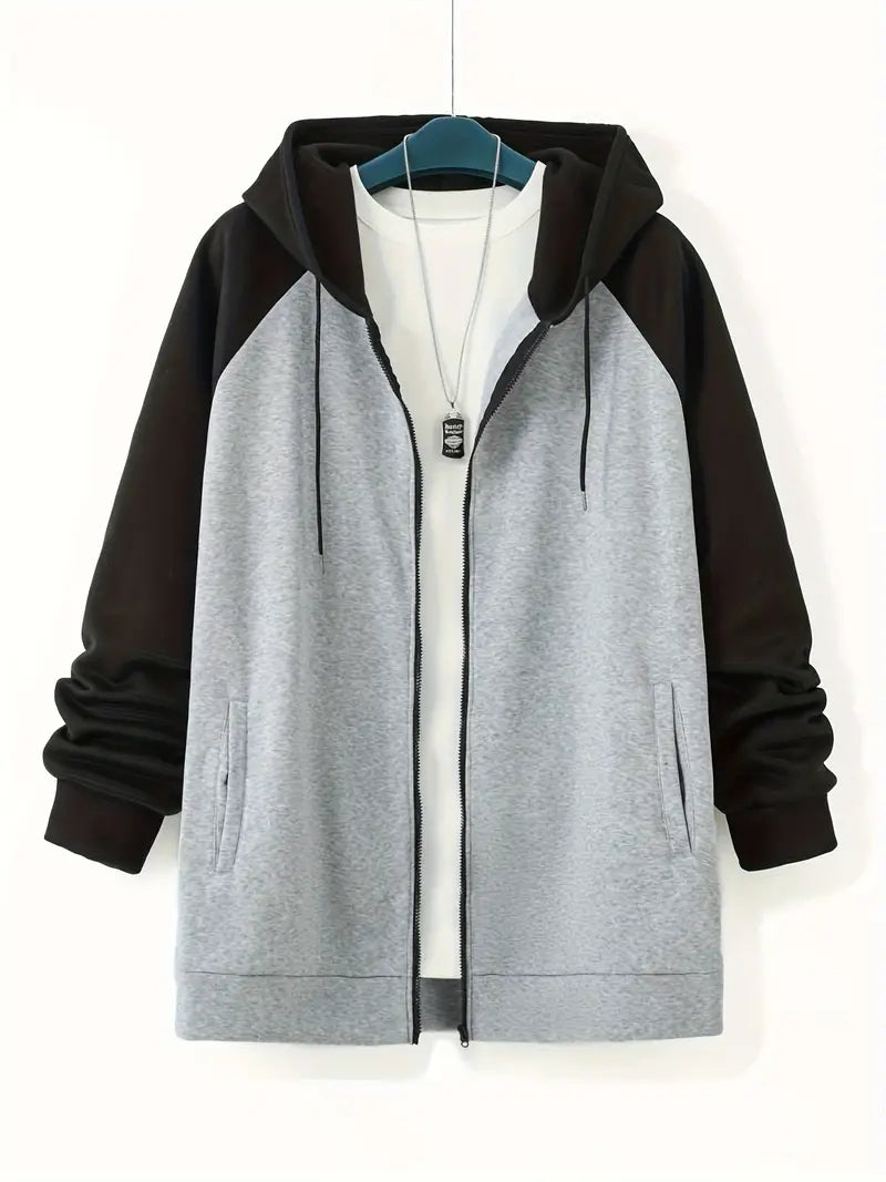 Herrenjacke Langarm Kordelzug Elegant