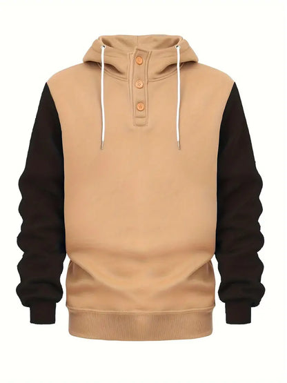 Herren Hoodie Langarm Warm Modern