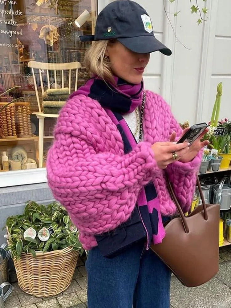 Klassischer Strickcardigan Einfach Elegent