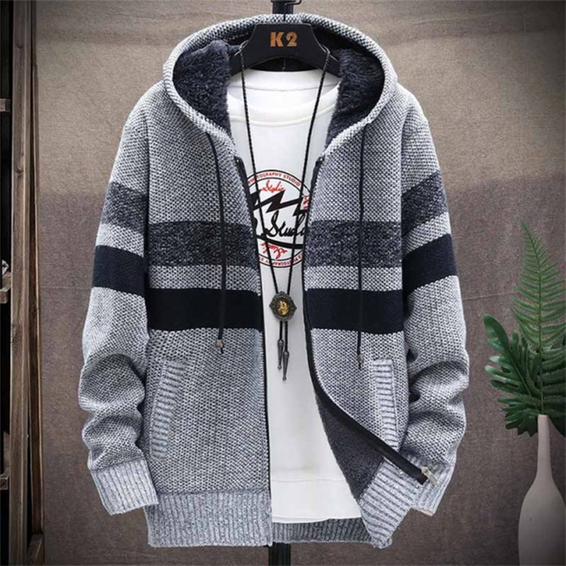 Herren Kapuzenpullover Warm Winterlich