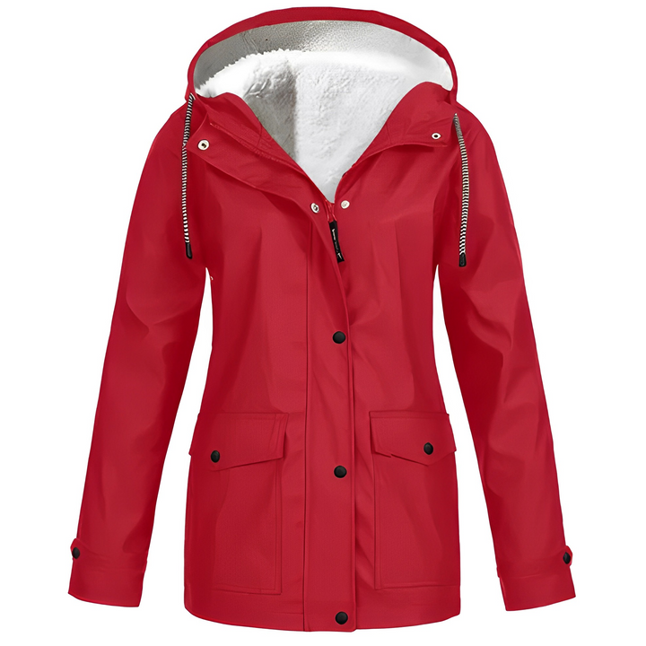 Warmes Winterkleid Damen Fleece Mantel Outdoor