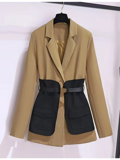 Eleganter Damenmantel Britischer Chic Frauen