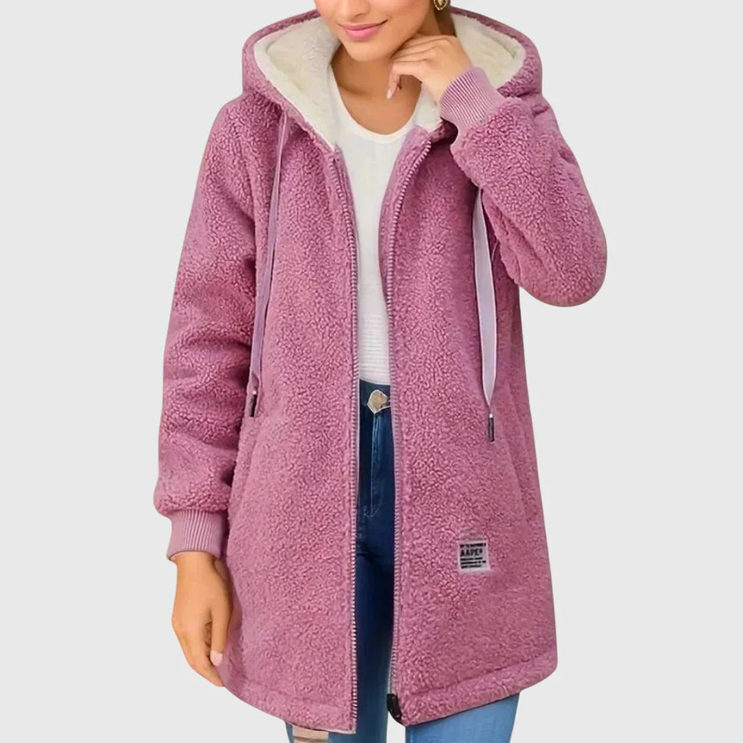 Damen Fleecejacke Warm Elegant Winter