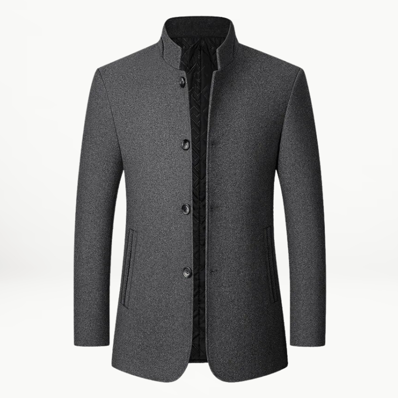 Klassische Damenjacke Wollmix Elegant Knöpfe