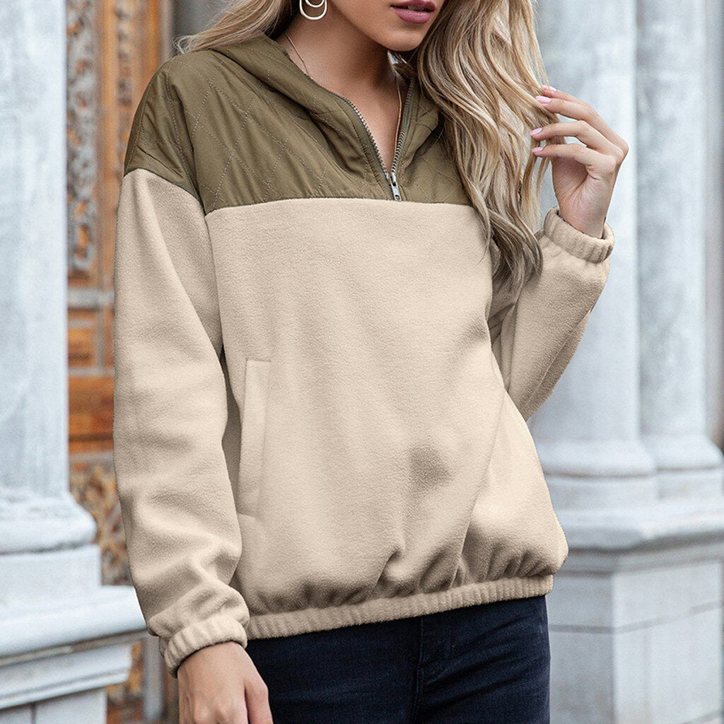 Kuschelige Hoodie Damen mit Fleece und Taschen