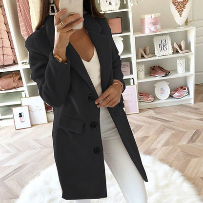 Wintermantel Damen Kragen Stylish