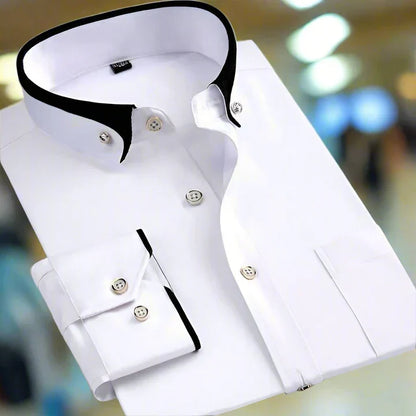 Elegantes Langarmhemd Herren Klassik
