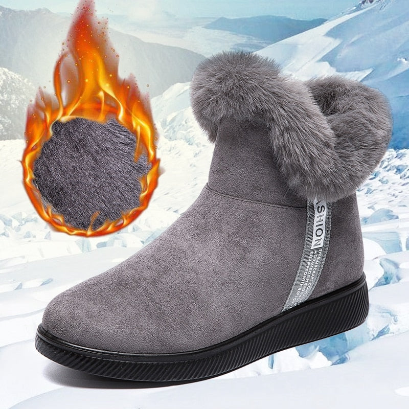 Damenstiefel Weich Fleece Innenfutter
