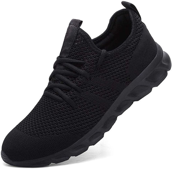 Damen Sportschuhe Strick Optik Schnürsenkel
