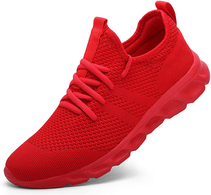 Damen Sportschuhe Strick Optik Schnürsenkel