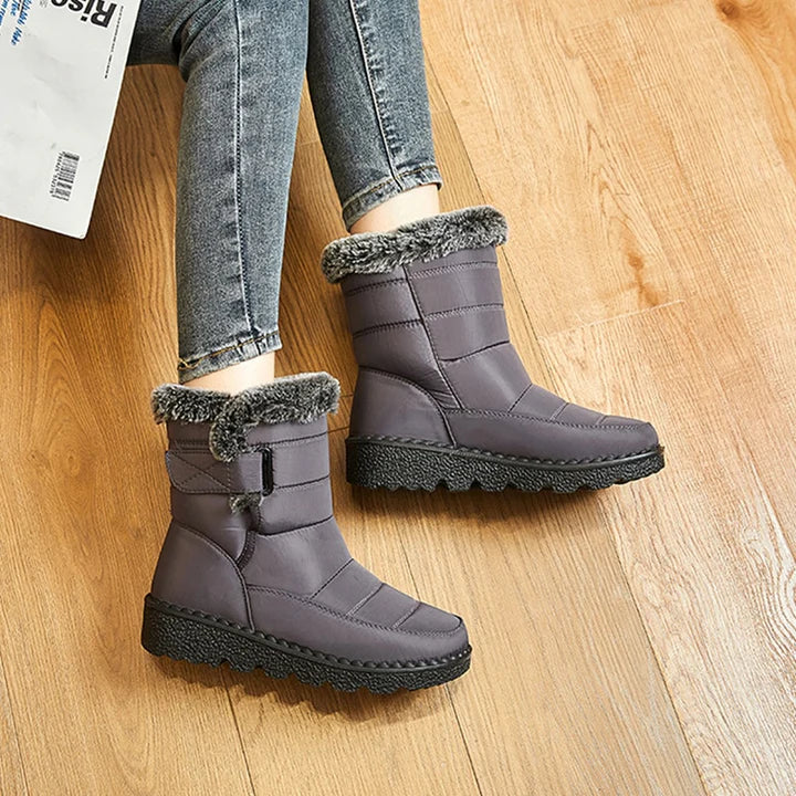Warme Damen-Winterschuhe Bequem - IdealeKleiden