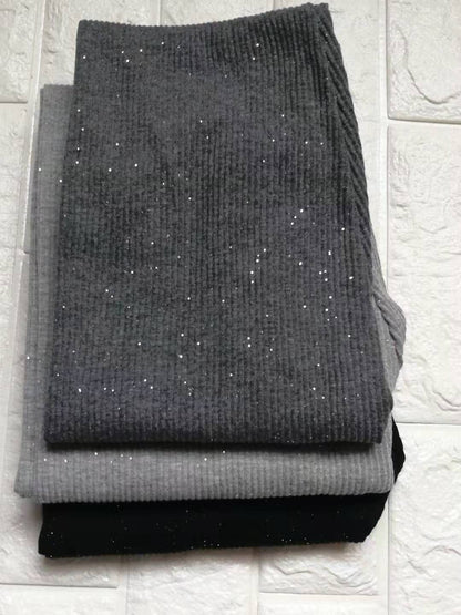 Damen Glitzer Leggings Figurbetonter Style