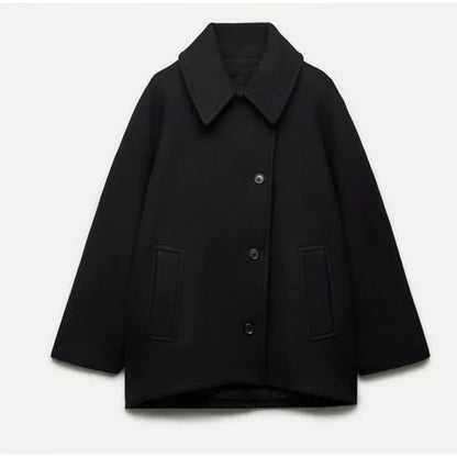 Stylische Damenjacke Übergröße Eleganter Kragen