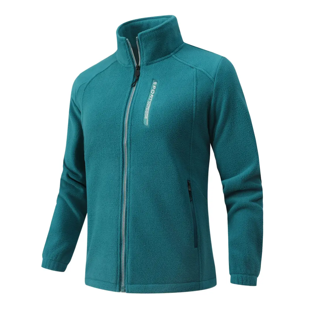 Damen Outdoor Fleecejacke Warm Gefüttert Plüschig