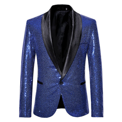 Eleganter Pailletten Blazer Herren Abendgarderobe