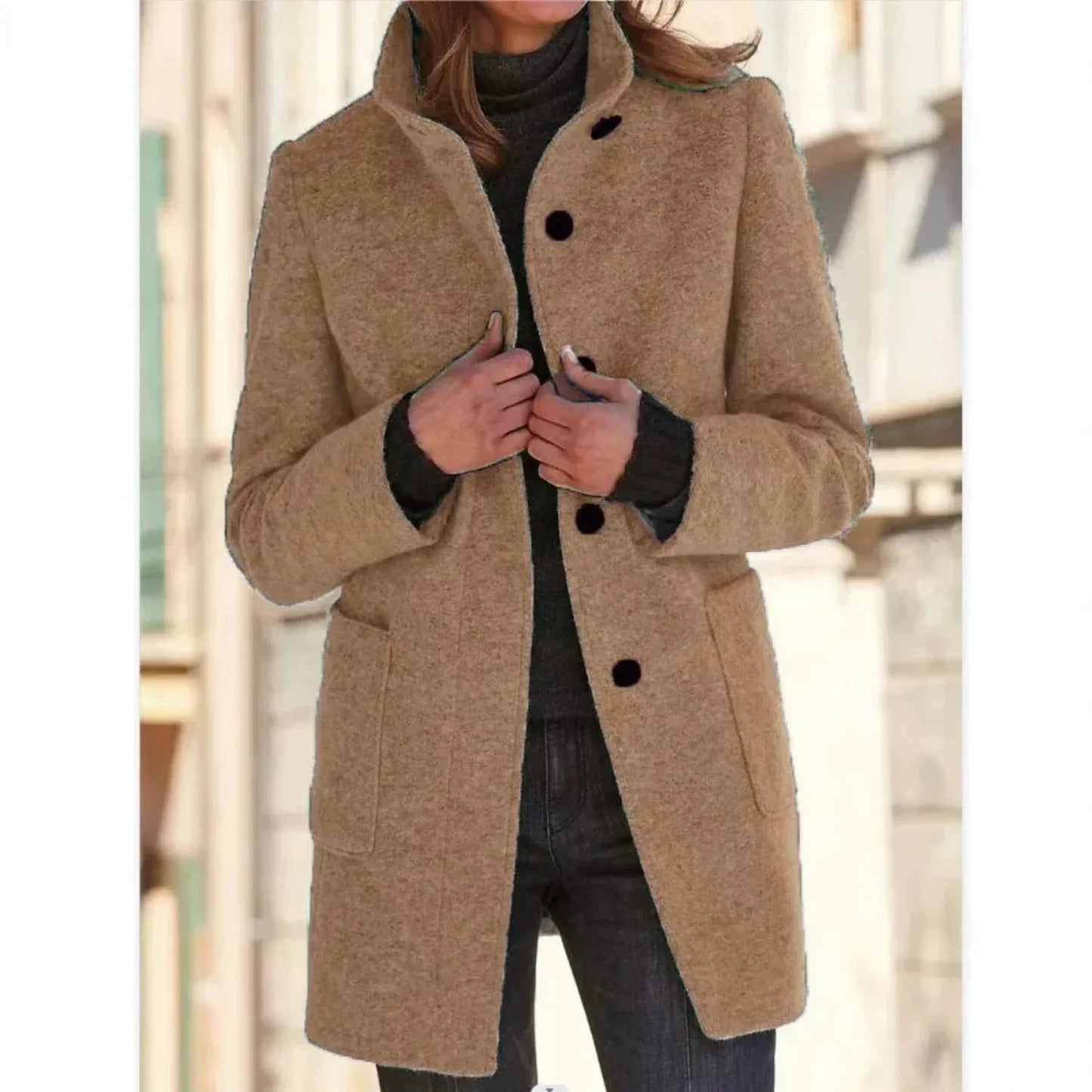 Damen Wollmantel Retro Chic Kayla