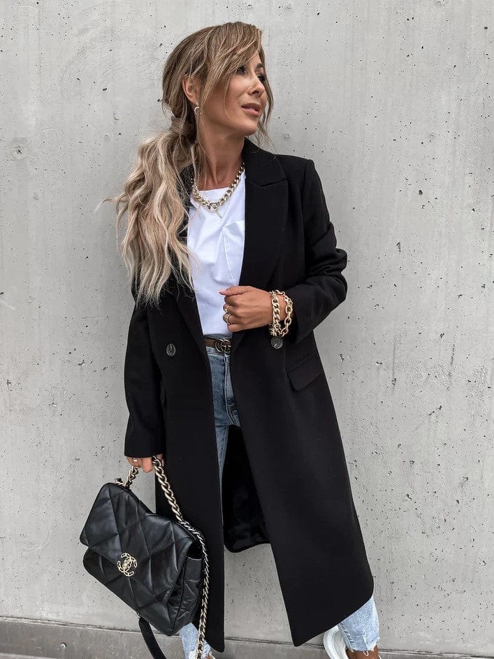 Lange Daunenjacke Zeitlos Elegant Winterjacke für Damen