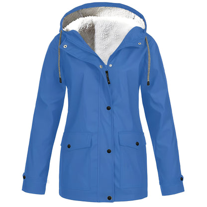 Wasserdichte Damenjacke Fleece Isoliert