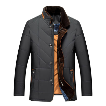 Herren Winterjacke Elegant Gepolstert
