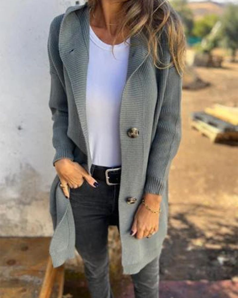 Kapuzenjacke Damen Modern mit Taschen