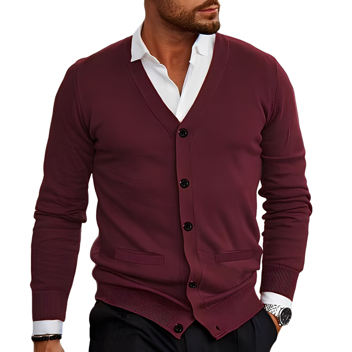 Bequemer Herren Cardigan Baumwolle Casual
