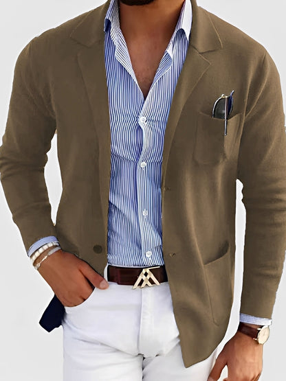 Maßgeschneiderter Herrenblazer Elegant mit Taschen