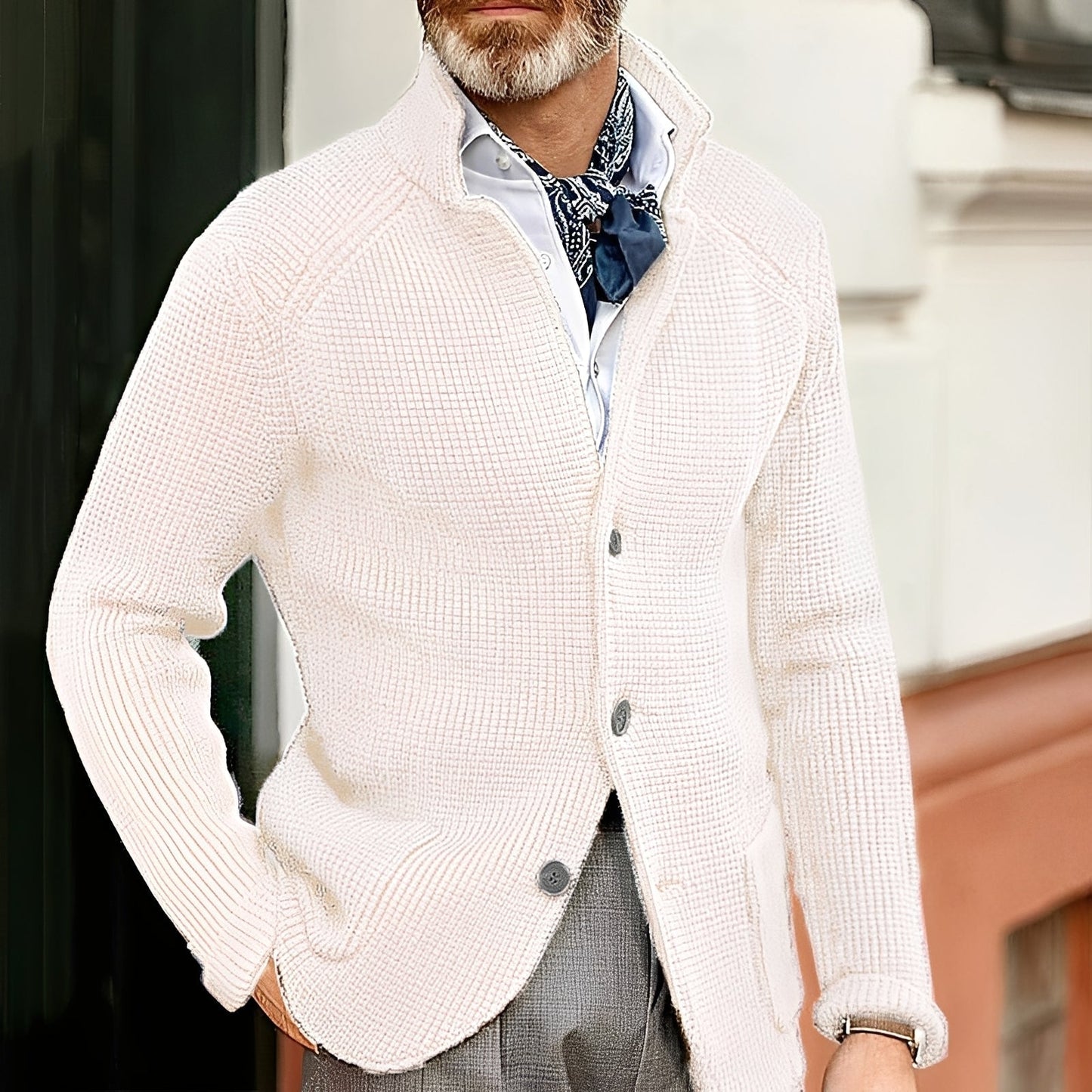 Herren Strickcardigan Elegant Modern