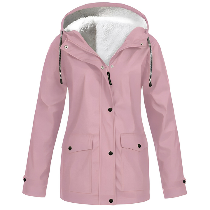 Warmes Winterkleid Damen Fleece Mantel Outdoor - IdealeKleiden