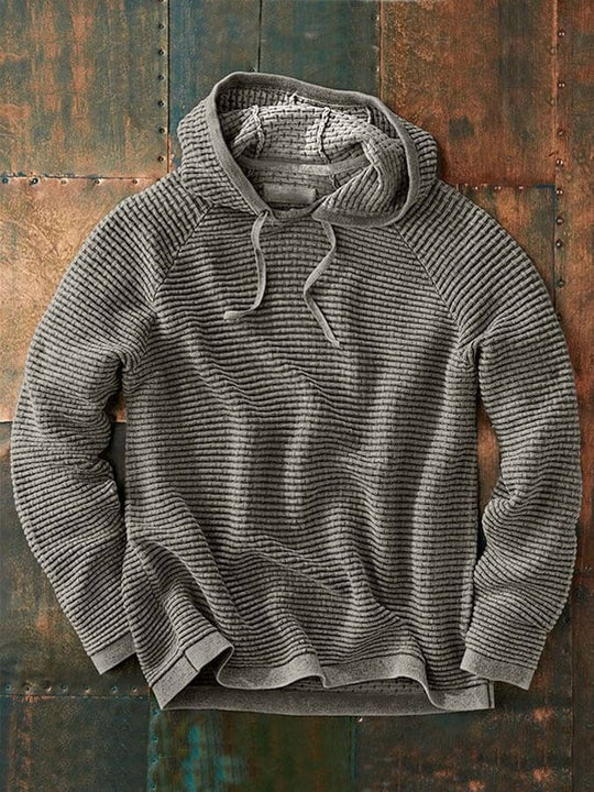 Strick-Hoodie Kapuze Muster Größe - IdealeKleiden