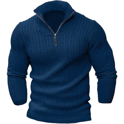 Moderne Herren Pullover Reißverschluss Design