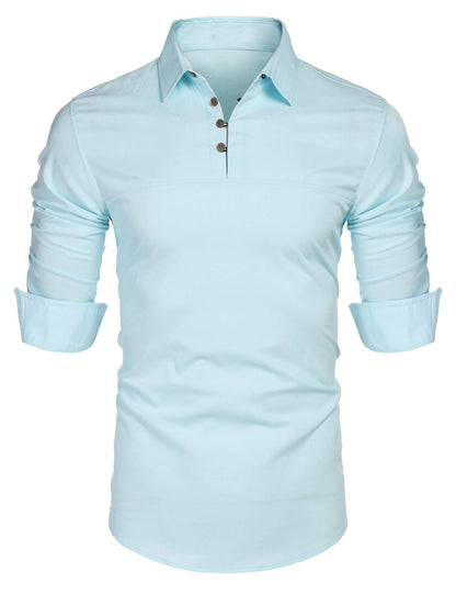 Elegantes Kleid Langärmlig Slim Fit Baumwolle Stehkragen
