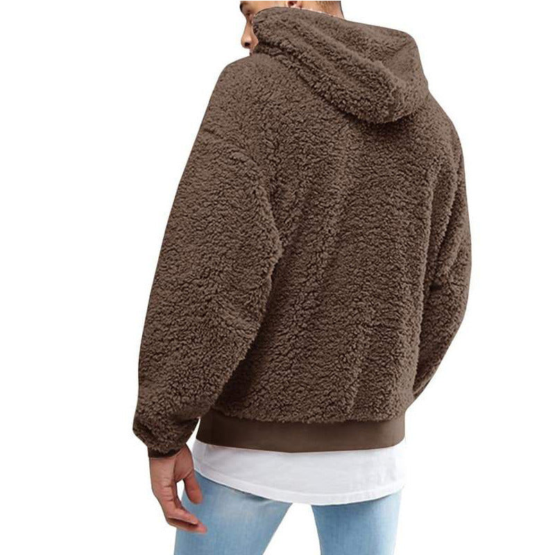 Herren Fleece Hoodie Warm Bequem Ideal