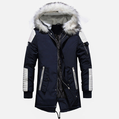 Herren Winterparka Mit Abnehmbarem Fellkragen
