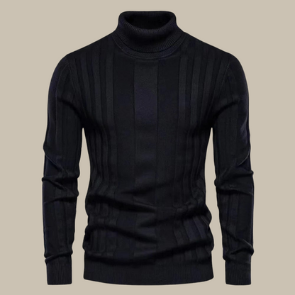 Eleganter Herren Rollkragen Pullover Luxus Qualität