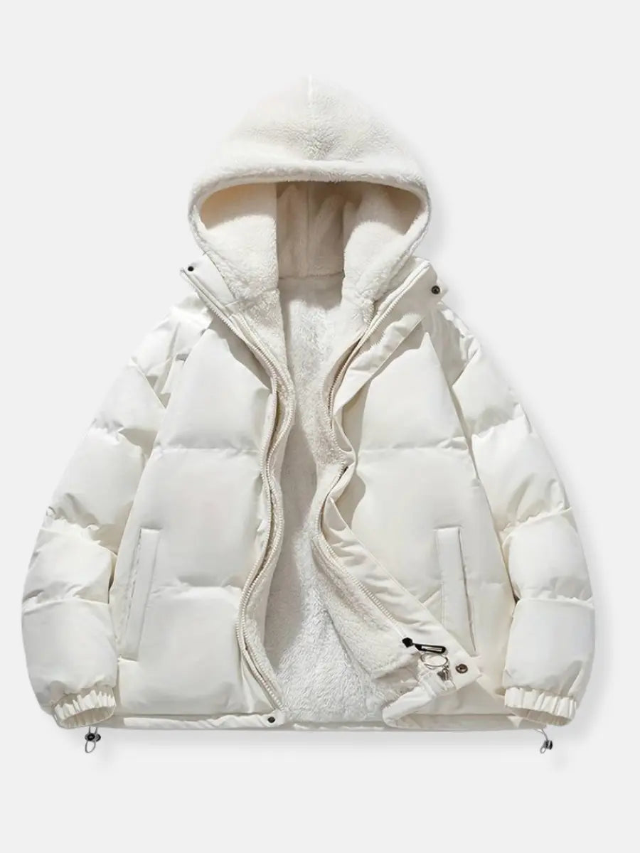 Warme Winterjacke Damen Reißverschluss Soft
